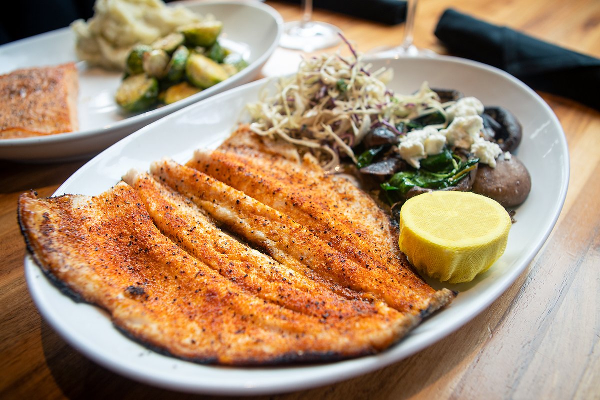 parkwaykc's tweet photo. Join us for an amazing meal on the Plaza.

Friday Lent option- Wood-Fired Rainbow Trout: Butterflied &amp; blackened, with cilantro-lime rice, dill coleslaw #kansascity #kcfood #countryclubplaza #kcdrinks

For reservations: https://t.co/117hUtIRoR https://t.co/bCanNvtNBM