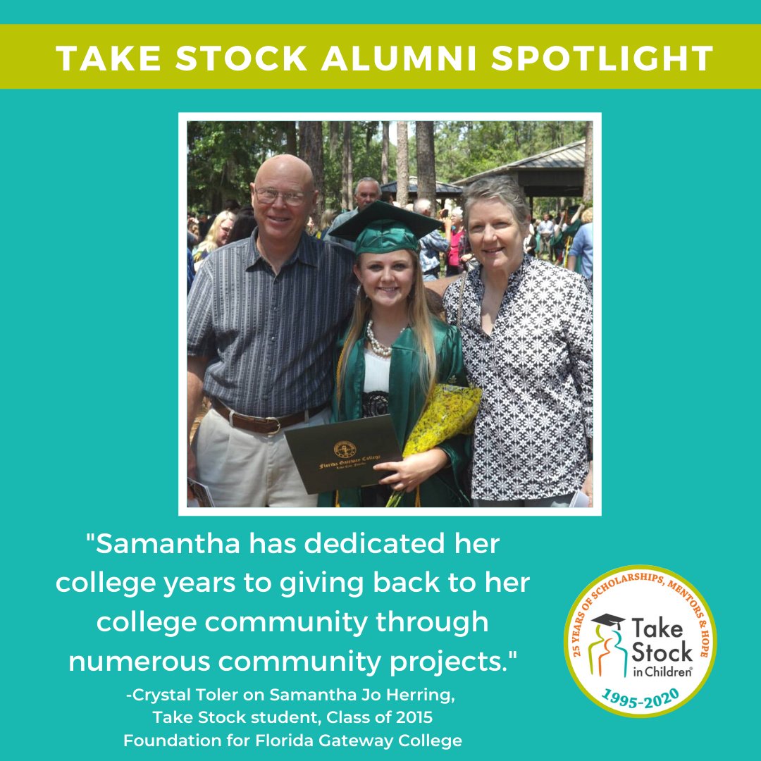 TSIChildren's tweet photo. “Samantha Jo has managed to overcome many obstacles in her life. She has devoted herself these past few years to educating school groups on environmentalism and how their actions impact others.” Congrats Samantha Jo for being a shining Take Stock alumna! @FgcTSIC @takestockalumni https://t.co/5L86XyCAuL