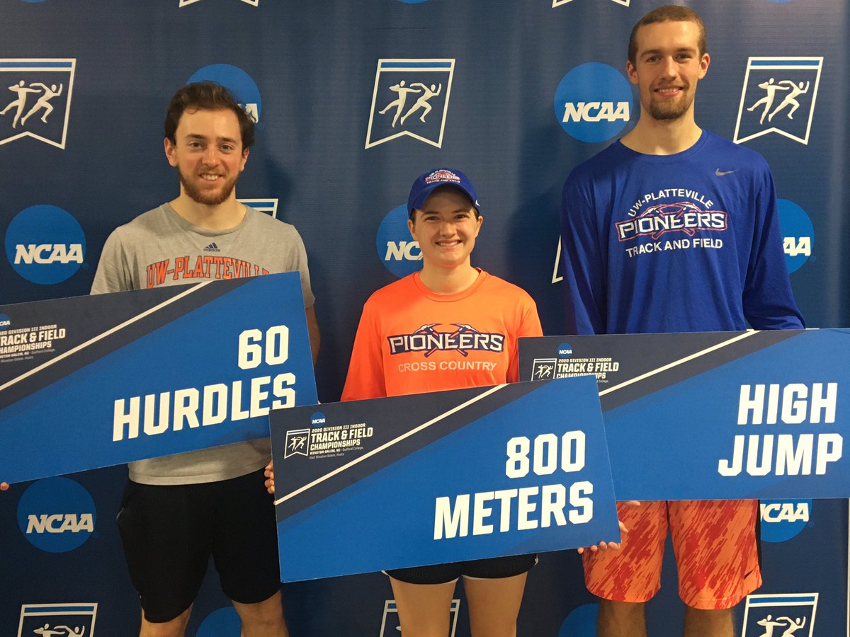 UWPlattTrackXC's tweet photo. Charlie, Johanna, Noah walked away champions in the most non-traditional of ways this week. You exemplify what it means to be a DIII athlete, pouring out your energy into a sport that gives back much more than a trophy ever could. 

We are so very proud! 💙⚒ #CatchingExcellence https://t.co/7MVuD2EdxI