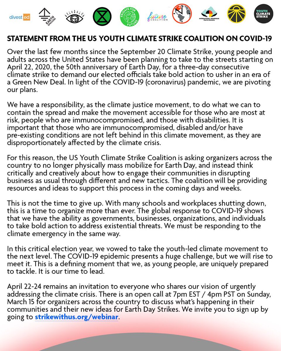 #StrikeWithUs #ClimateStrike #CoronaVirus #COVID19