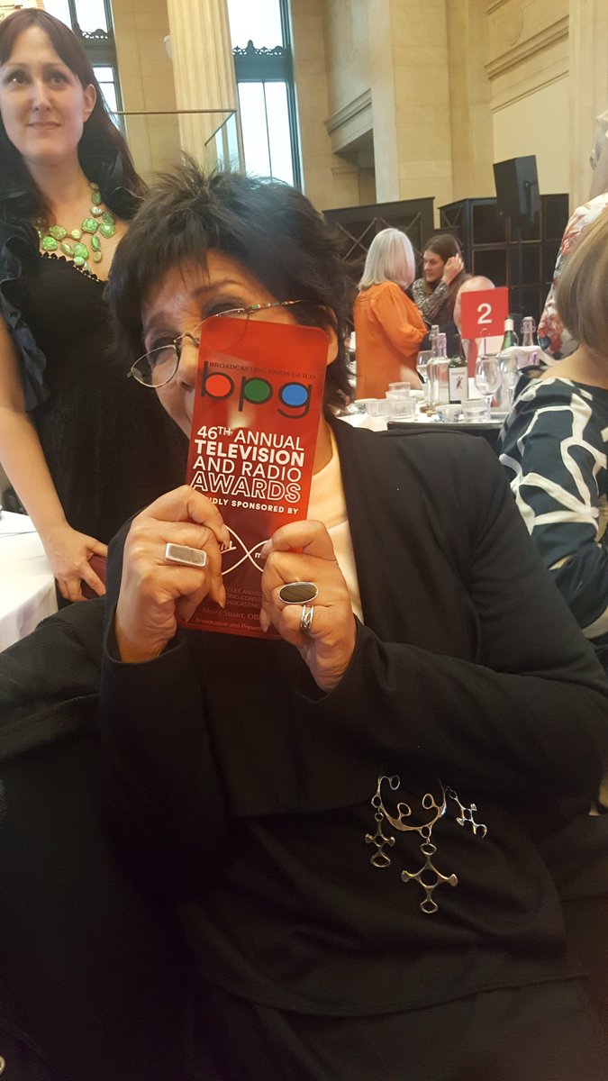 KnightAyton's tweet photo. Moira Stuart at the @BPGPressGuild awards today, accepting the Harvey Lee Award for Outstanding Contribution to Broadcasting #BPGAwards #BPG2020 https://t.co/EweI4ujQjg