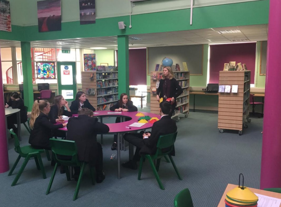 CC_Whitby's tweet photo. Students actively participating in the @WhitbyMaths WhitbyMaths Puzzling Maths afternoon as part of #MathsMonth. 

A great afternoon of fun and deep maths thinking! https://t.co/UpDtJwvfPd