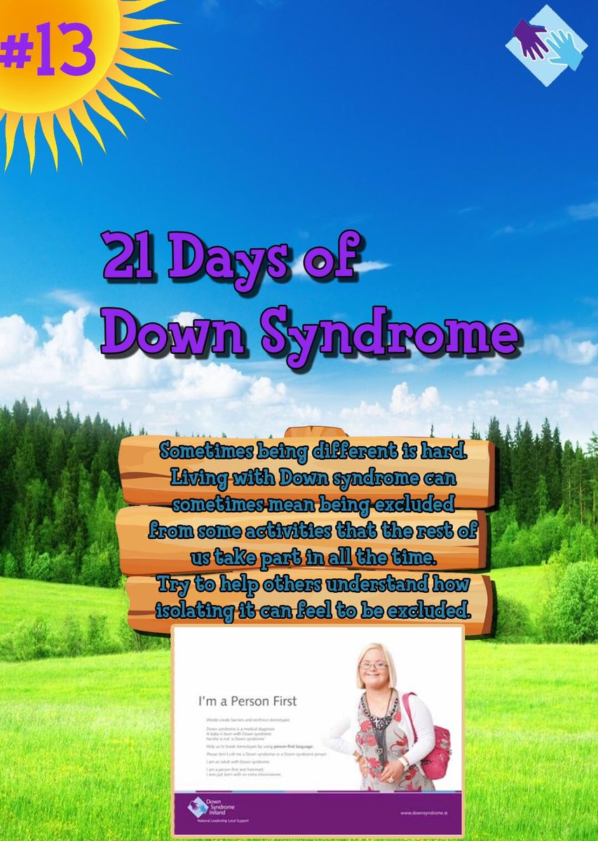 SyndromeTy's tweet photo. Day 13! #21DaysofDownSyndrome https://t.co/vNDUtYfOar