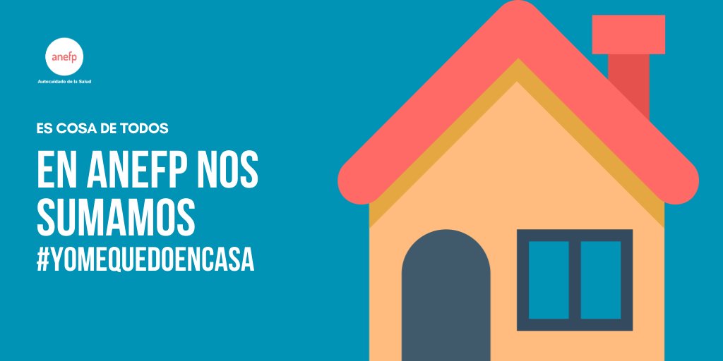 anefp_org's tweet photo. En anefp seguimos las recomendaciones de @sanidadgob y nos sumamos al #YoMeQuedoEnCasa 🏠¿Y tú? #Covid_19 https://t.co/hez1NHuqJD