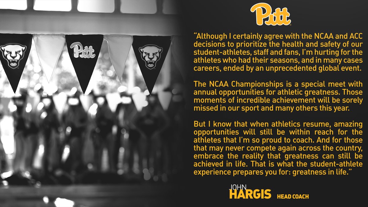 Pitt_SWIM_DIVE's tweet photo. A statement from @PittCoachHargis https://t.co/QpGM2WWs8A