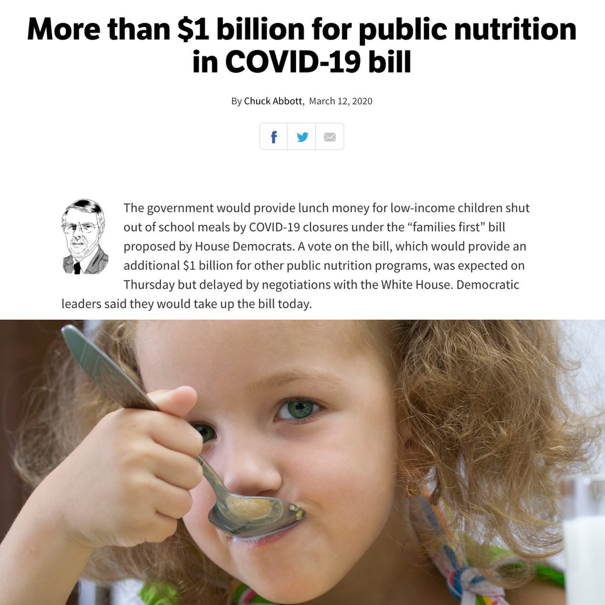 No paywall on any of our reporting on #coronavirus, including today's piece by <a href="/chuckabbott1/">Charles Abbott</a> on how the latest #COVID19 closures are affecting public nutrition programs.

thefern.org/ag_insider/mor…