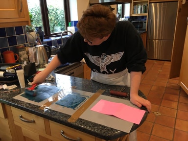 Trans lino printing (a sneak peek of things to come...)