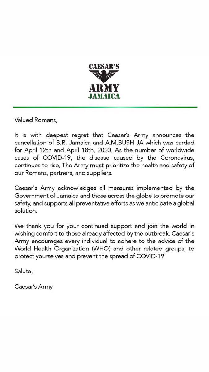 TheJuliusCZAR's tweet photo. Official announcement from the Romans of @caesarsarmy https://t.co/ye28bA9TaT