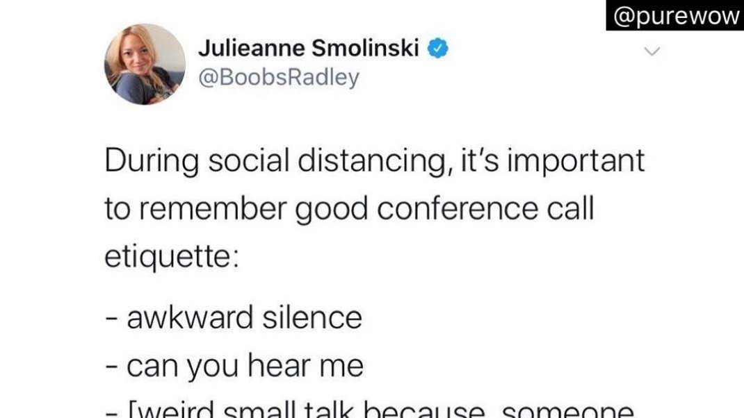 TheWSource's tweet image. Sorry, I was on mute. @PureWow