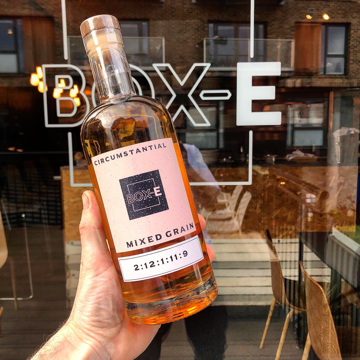 boxebristol's tweet photo. Look what we have here!
Our very own baby “whisky” made in collaboration with the brilliant @andcircumstance.

#grainspirit #whiskE #shippingcontainerrestaurant https://t.co/llWieTQos6