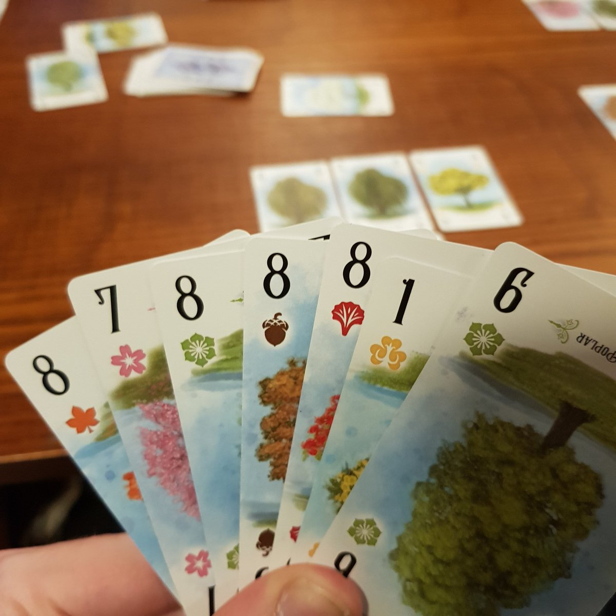 If I'm not getting any points this game I'm bringing everyone down with me! #boardgames #cardgame #arboretum