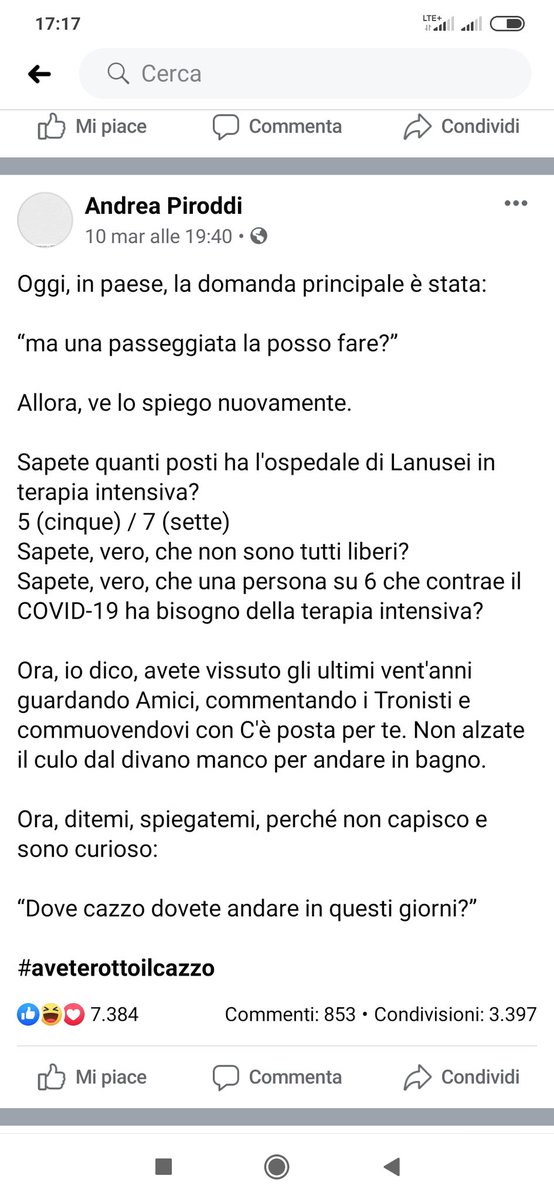 Cmq io il sindaco di Ilbono ( Sardegna) lo vorrei Presidente della Repubblica ORA 🇮🇹

Pensavo fosse un fake invece ho appena verificato, è tutto vero 😂😂

#coronarvirusitalia #StateACasa 

#aveterottoilcazzo
