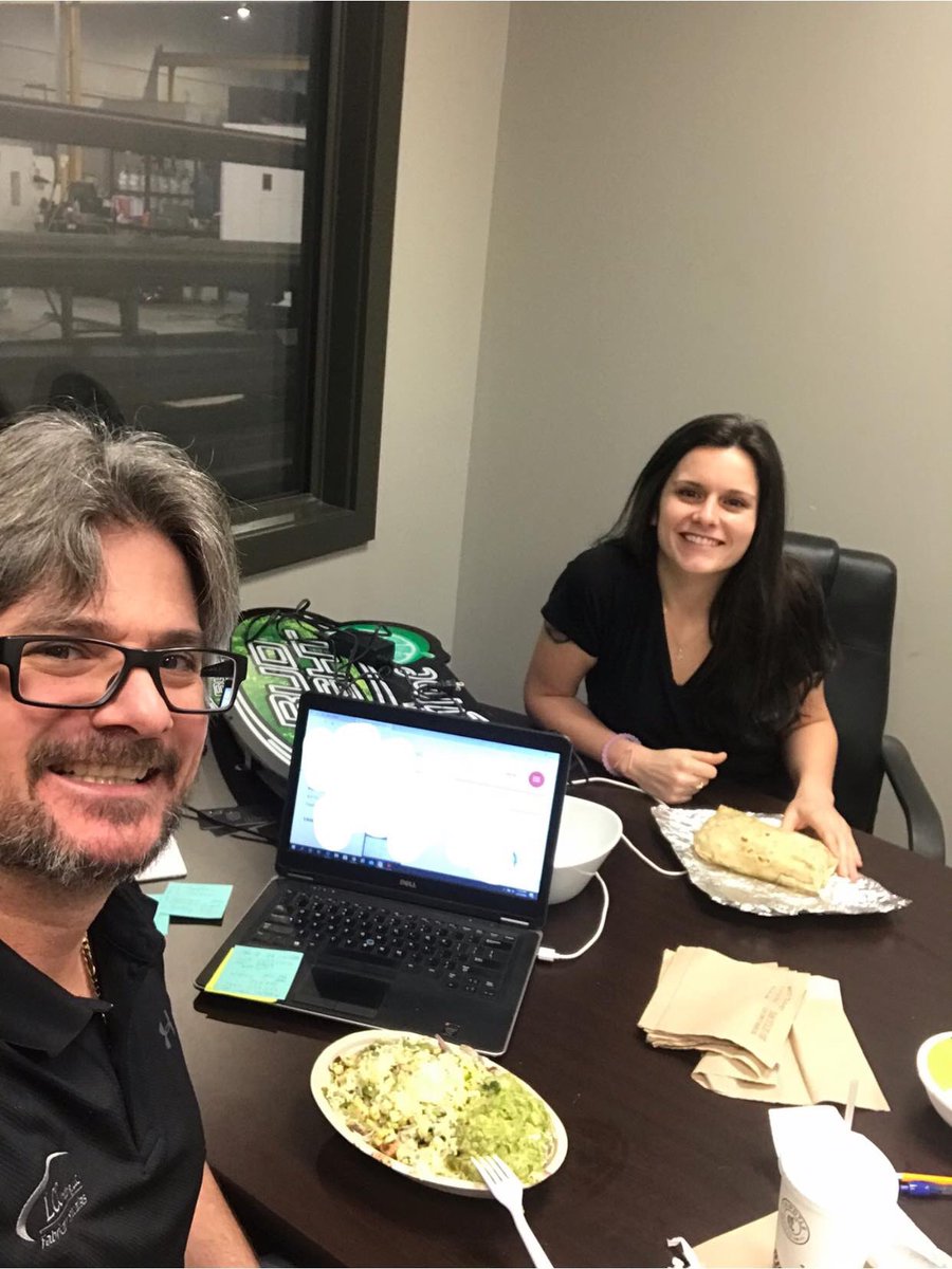 Venzi5Ventura's tweet photo. Hubby &amp; oldest daughter having lunch in Dawsonville.

When I had her, the nurse looked at her, then at John....  
then at me &amp; she asked me “are you sure she’s yours?” 😂😂😂
#HisTwin 😂 https://t.co/FccZ9sNc2P