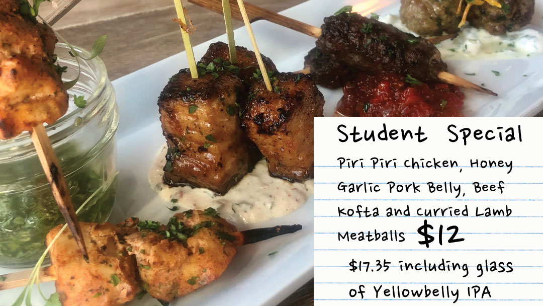 TheRooms_NL's tweet photo. Today's student special at the café is a Satay Plate. The vegetarian option is Vegan Tagine on Cous Cous. Something for everyone! Available after 4:00 pm #freestudentfriday #therooms #eatlocal https://t.co/gMvlbfmrlf