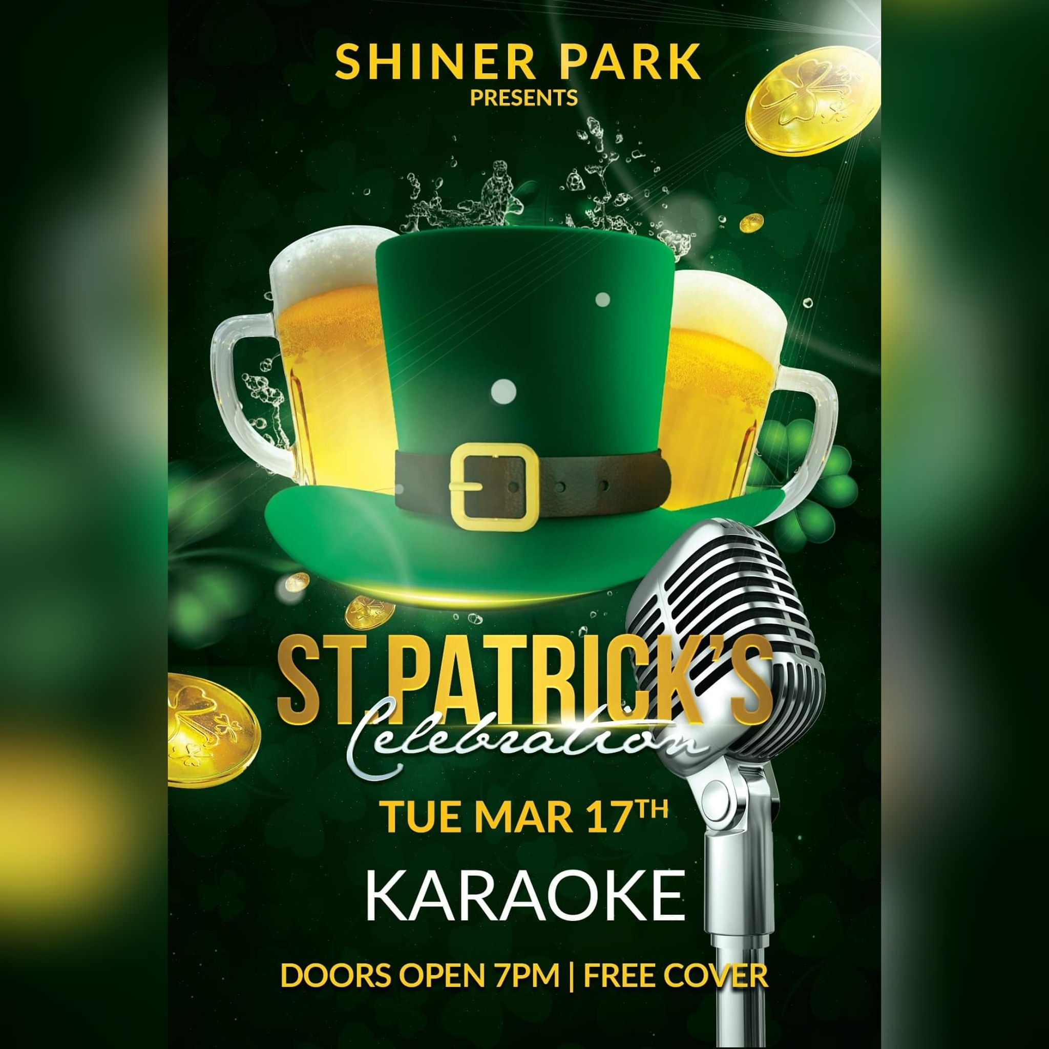 Shiner Park St Patty S Day Bash Next Tuesday Free Cover For Everyone Doors Open At 7pm T Co Ia04qw9a3o Twitter