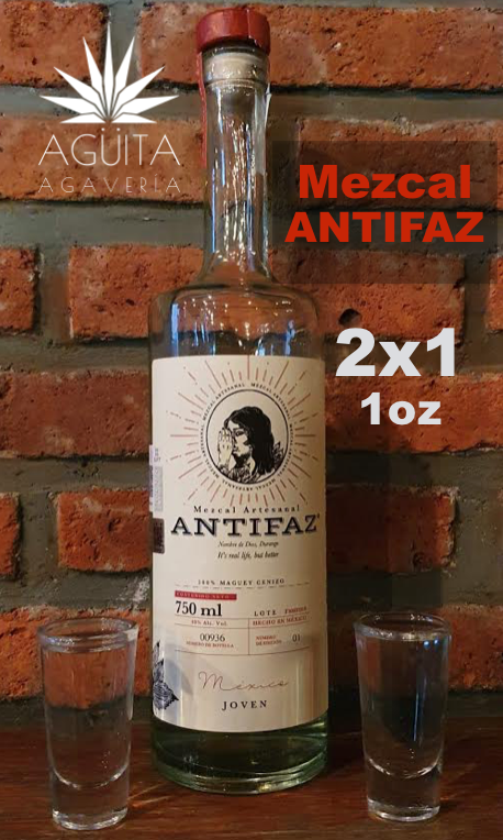 ¡Aprovechen!

Sólo mañana SÁBADO tenemos esta PROMO sabrosa 😋👌 2x1 en onza de Mezcal Antifaz. Los esperamos de 4pm a 3am (Cocina abierta hasta la 1am),

#AgüitaAgavería #Mezcal #Antifaz
