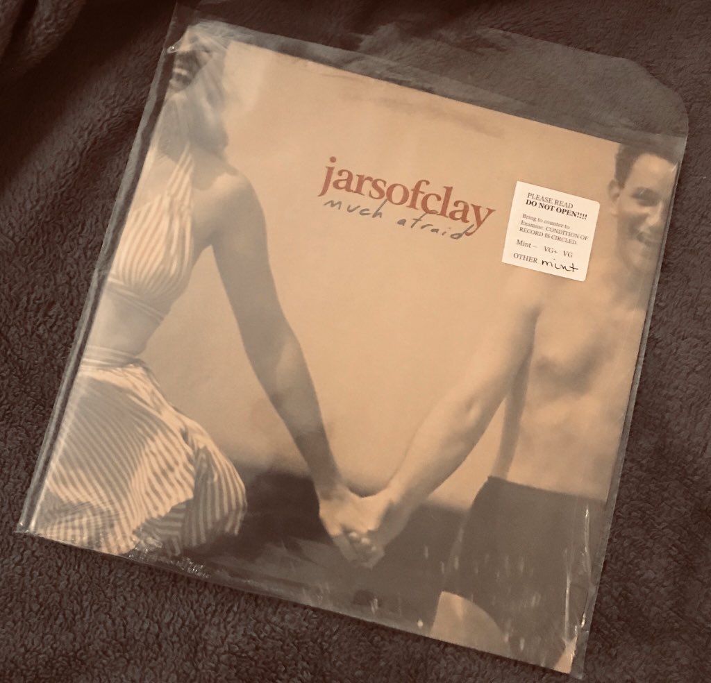 JBay_AllTheWay's tweet photo. Finally tracked down this gem on vinyl! Mint condish as well. #90sChristianMusic #JarsOfClay #MuchAfraid https://t.co/SFwLDMSPYt