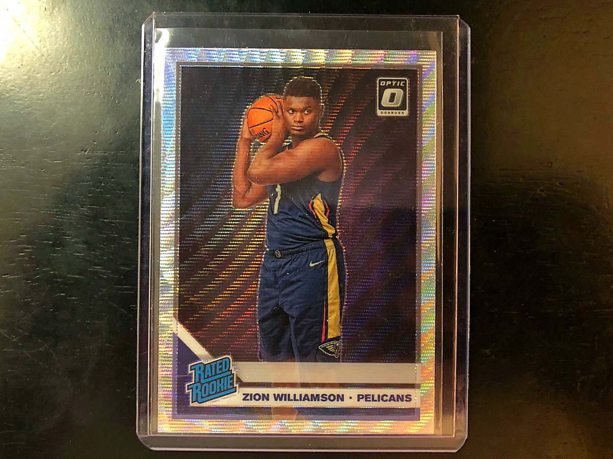 WatchTheBreaks's tweet image. Happy Friday, let’s share the ❤️!

RT &amp;amp; Follow to enter to win this Zion Williamson Silver Wave Prizm rookie card from Donruss Optic

#Collect #TheHobby #ZionMania