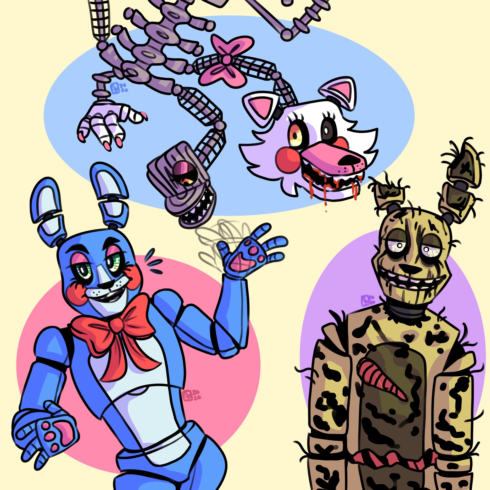 Five Nights at Freddy's - Toy Bonnie - Springtrap - Sticker