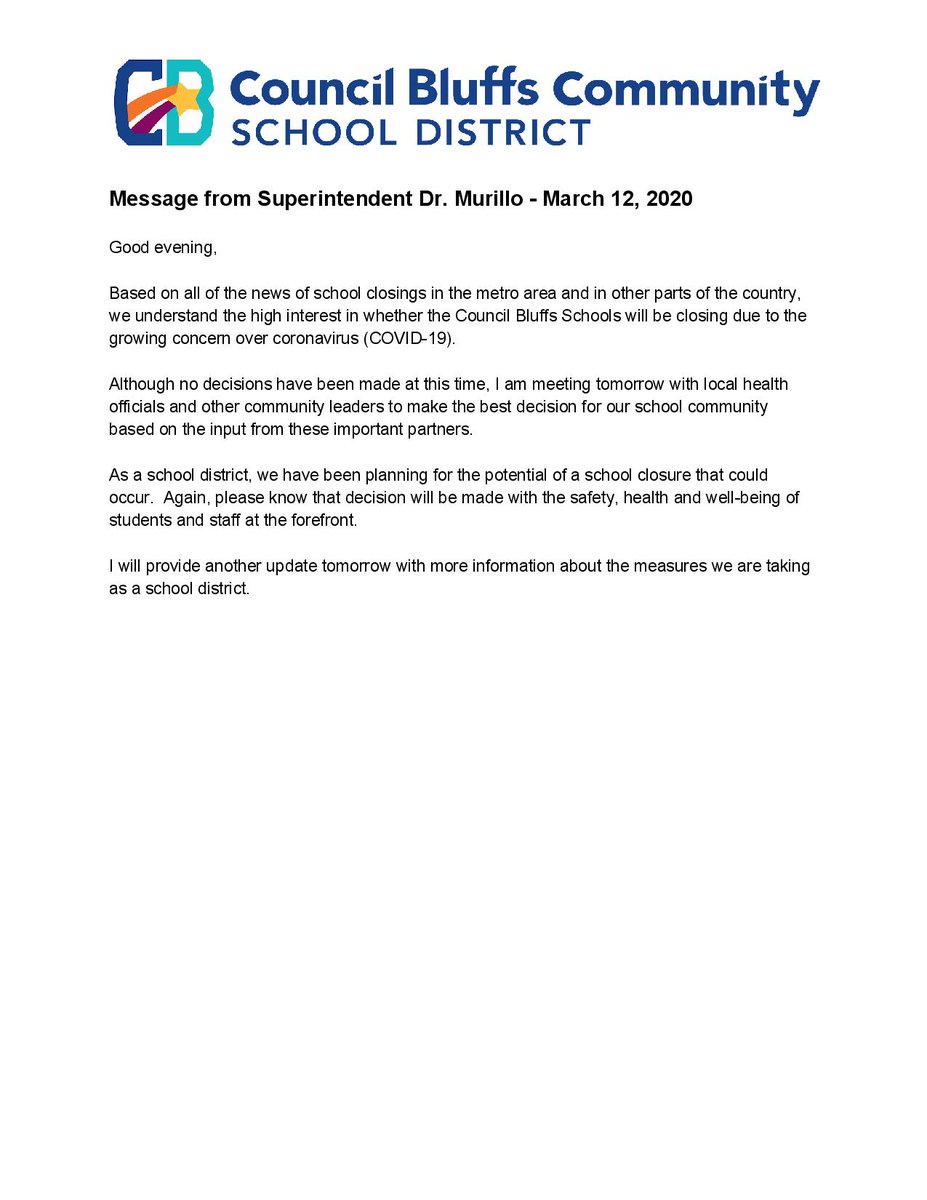 Council Bluffs Community Schools Health Info tweet media