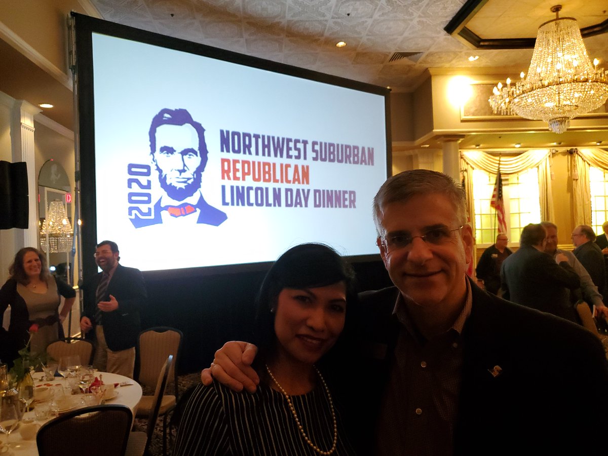 Yesterday Commissioner Patlak and wife Dulce attended the Northwest Suburban Republican Lincoln Day Dinner to hear from Texas Congressman Dan Crenshaw.