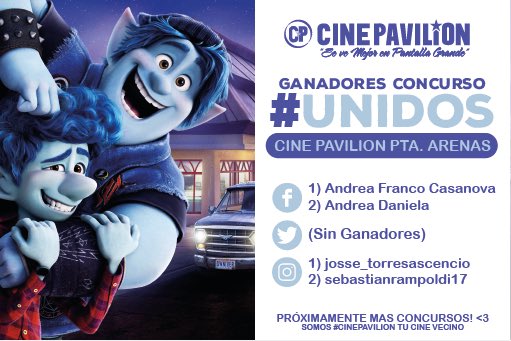 CinePAVILION's tweet photo. 🚨🚨🚨 GANADORES CONCURSO #Unidos 🚨🚨🚨felicidades! Si eres uno de los ganadores hablanos para coordinar la entrega de tu premio! 🥰 https://t.co/DGop4sAv76
