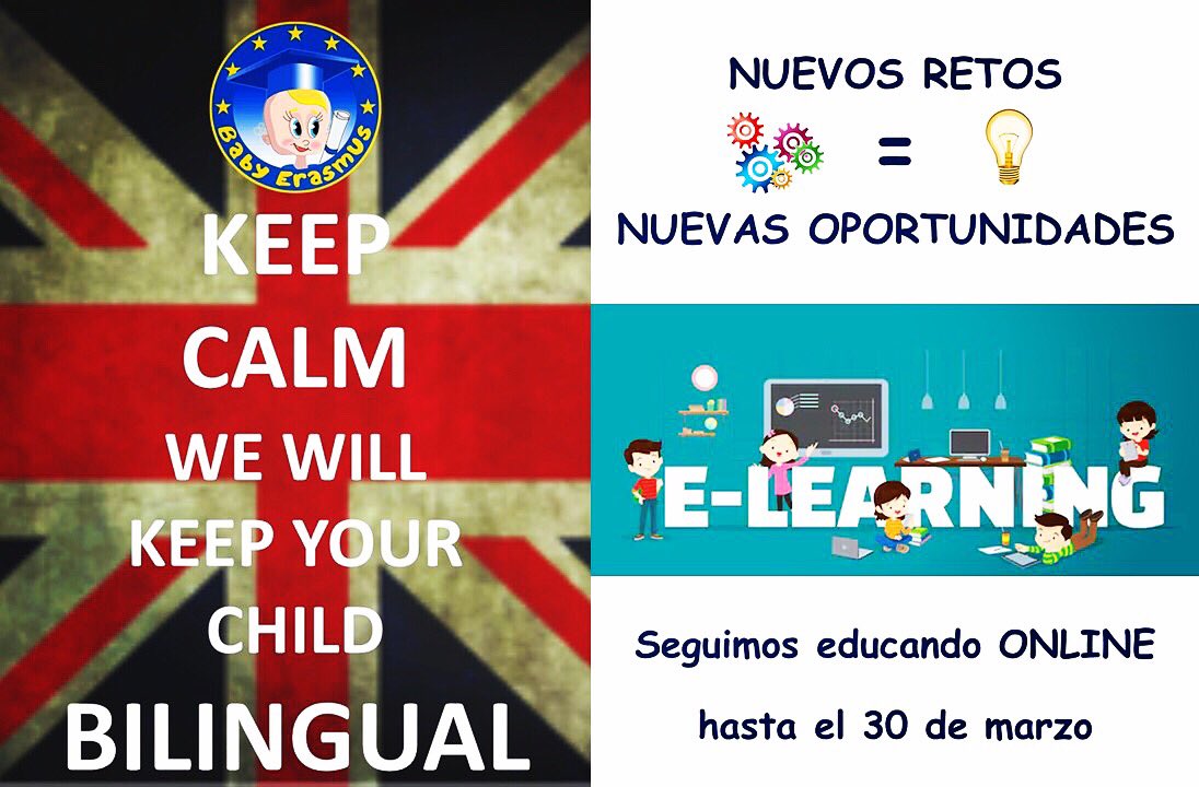SEGUIMOS EDUCANDO ONLINE !!! Tras las recomendaciones del gobierno nuestras aulas permaneceran cerradas hasta el 30 de marzo. Por eso empezaremos a trabajar online a partir del próximo lunes 16 de marzo.