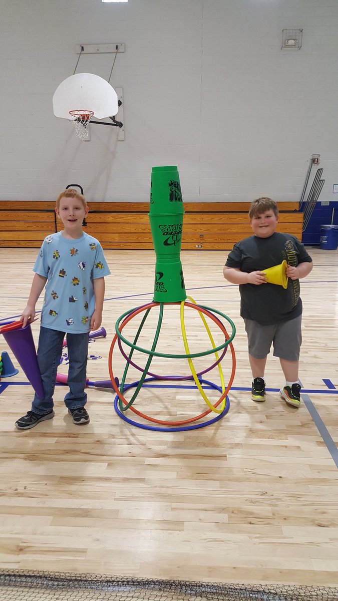 CoachMough's tweet photo. Bethel students have been working hard in PE. Build week! Each lesson this week focused on building something. @bethel_school #WeAreWatauga https://t.co/ju7ihX6NNk