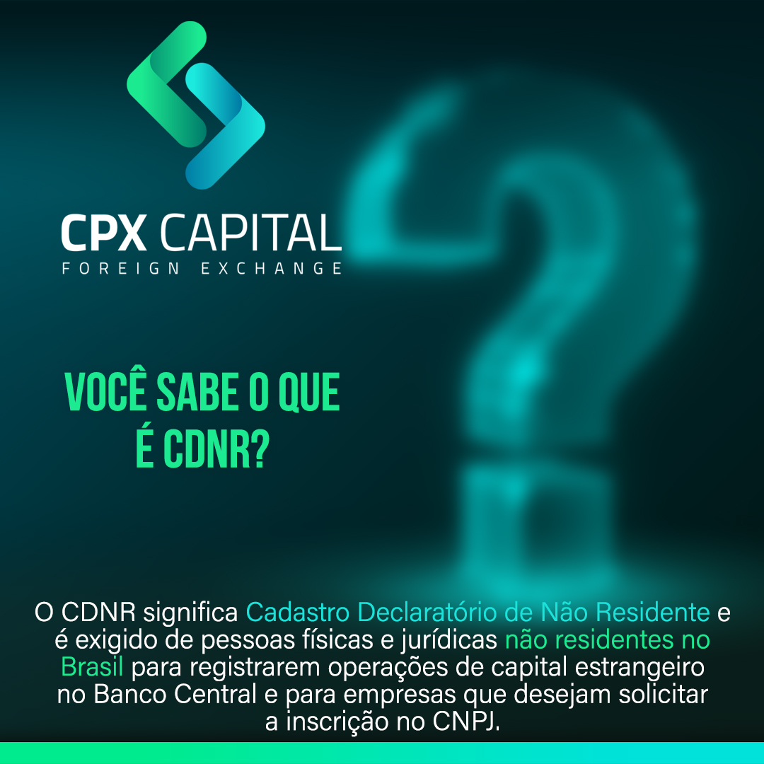 CPXCapital's tweet photo. Você sabe o que é CDNR? 🤔
.
.
#cpxcapital #foreignexchange #moedaestrangeira #cambiocomercial #cambiofinanceiro #cambioturismo #operacoesestruturadas #dolar #euro #libra #terceirizacaodecambio #mercadofinanceiro #mercadocambial #transacoesinternacionais #economia https://t.co/yaRLGF9P8L