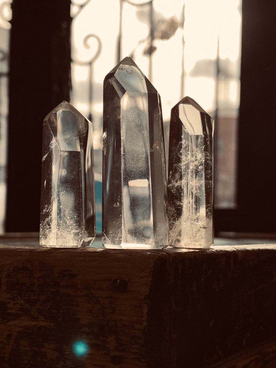 ElPasoOddities's tweet photo. Aren’t these stunning? Crystal towers to amplify your energy work. Or just to add something pretty to your home! #elpaso #elpasooddities #crystals #quartz https://t.co/Vq12BIUa2e