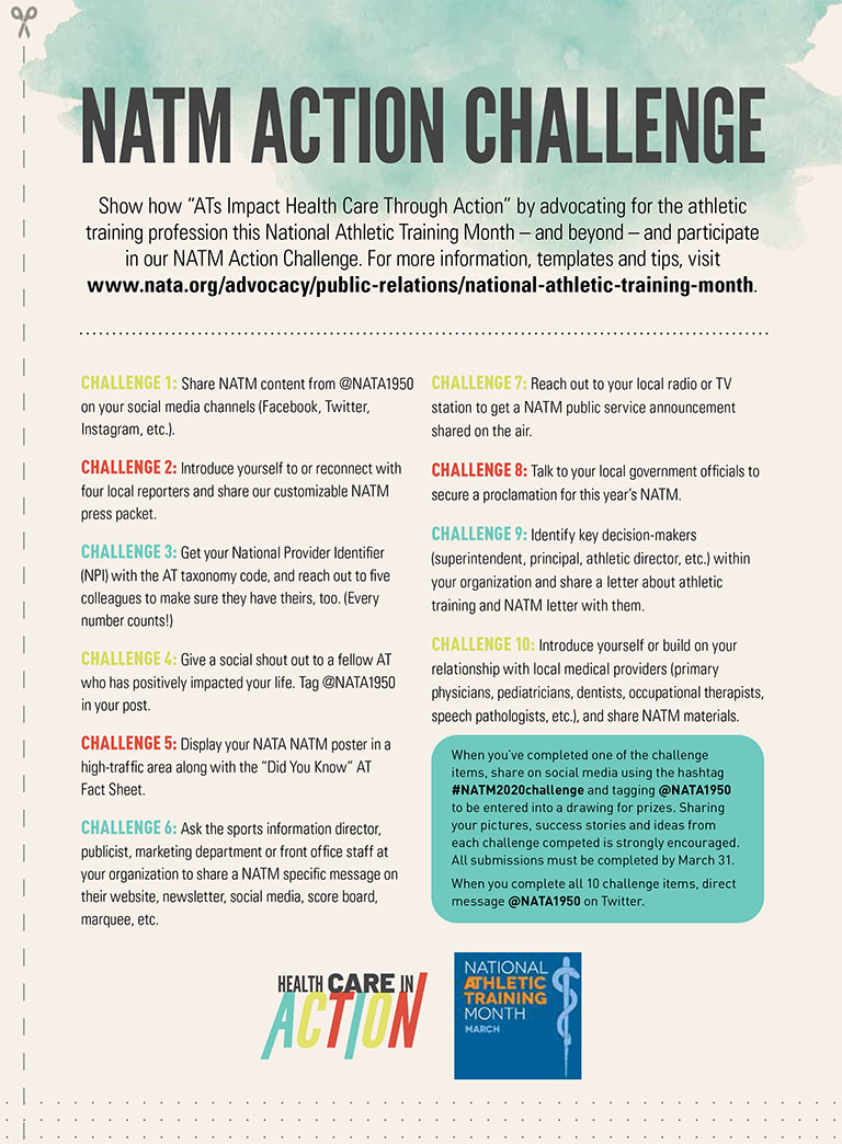 auksatc's tweet image. We&apos;re almost half way through #NATM2020. How are you doing on the #NATM2020challenge checklist? nata.org/natm-action-ch…