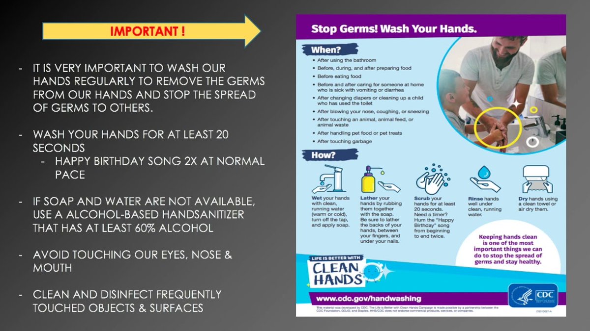 This video will be shown to all students within <a href="/puhsd/">Perris Union HSD</a> today during 3rd period. This is being done in an effort to help limit the spread of Coronavirus (COVID-19) by ensuring students follow guidelines recommended by <a href="/CDCgov/">CDC</a> as well as @RivCoDoc
youtu.be/IRyu7lAuKsw