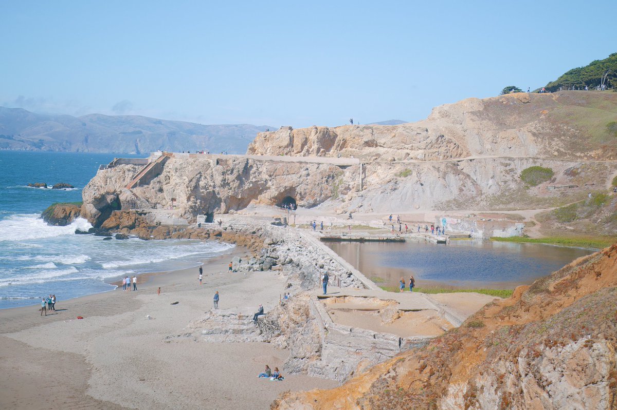 Although you can't dive into these baths anymore, San Francisco's #SutroBaths are still worth checking out and marveling at these former swimming pool ruins! #FatTireToursSF