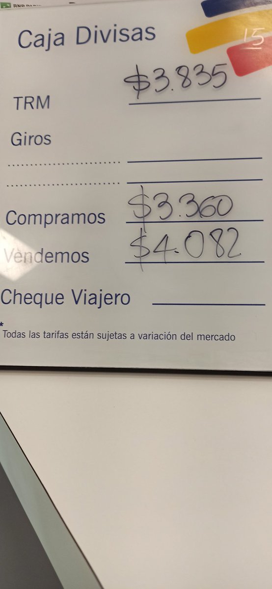 clariony's tweet photo. @JulianRoman Y si a esto le agregamos que @Bancolombia tiene el descaro de vender dólares a $4.082 y de comprarlo a tan solo $3.360 ó que ellos solo te cambian los dólares, si el último sello de ingreso al país no es mayor a seis meses.
¿Ganancias solo para los bancos? Cómo se les ocurre. https://t.co/9cZDcD17ki