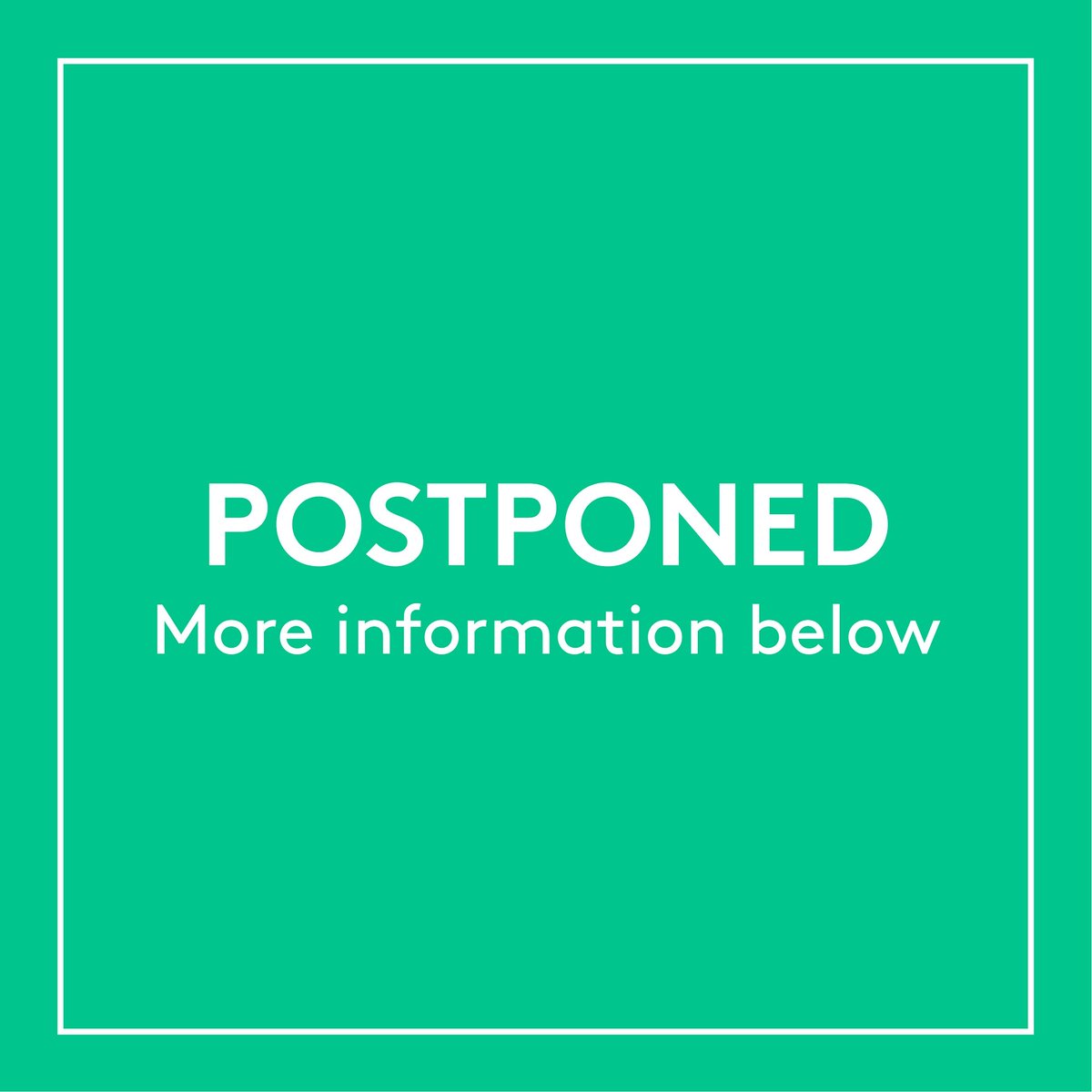 TheOtherArtFair's tweet photo. After serious consideration, and in light of recent announcements from the CDC and WHO, we regretfully announce the postponement of our Fairs in London, Sydney, L.A, Brooklyn, Dallas, Chicago and Melbourne. Please go to our website for more information | https://t.co/fLdwyEtRK7 https://t.co/j2llo86Epd