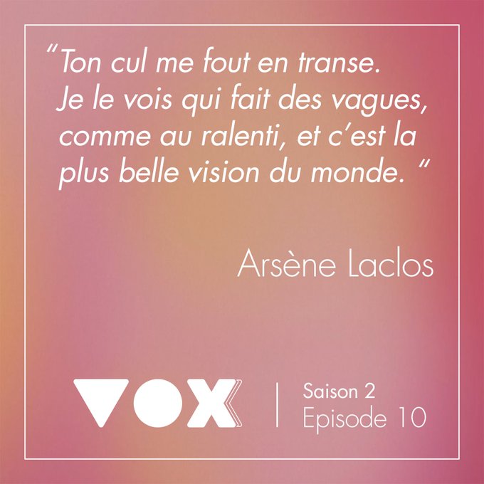 Tout de suite, maintenant. 😈&Eacute;pisode &eacute;crit par Wilhem et @Olympe_De_G, interpr&eacute;t&eacute; par Ars&egrave;ne Laclos, r&eacute;alis&eacute;