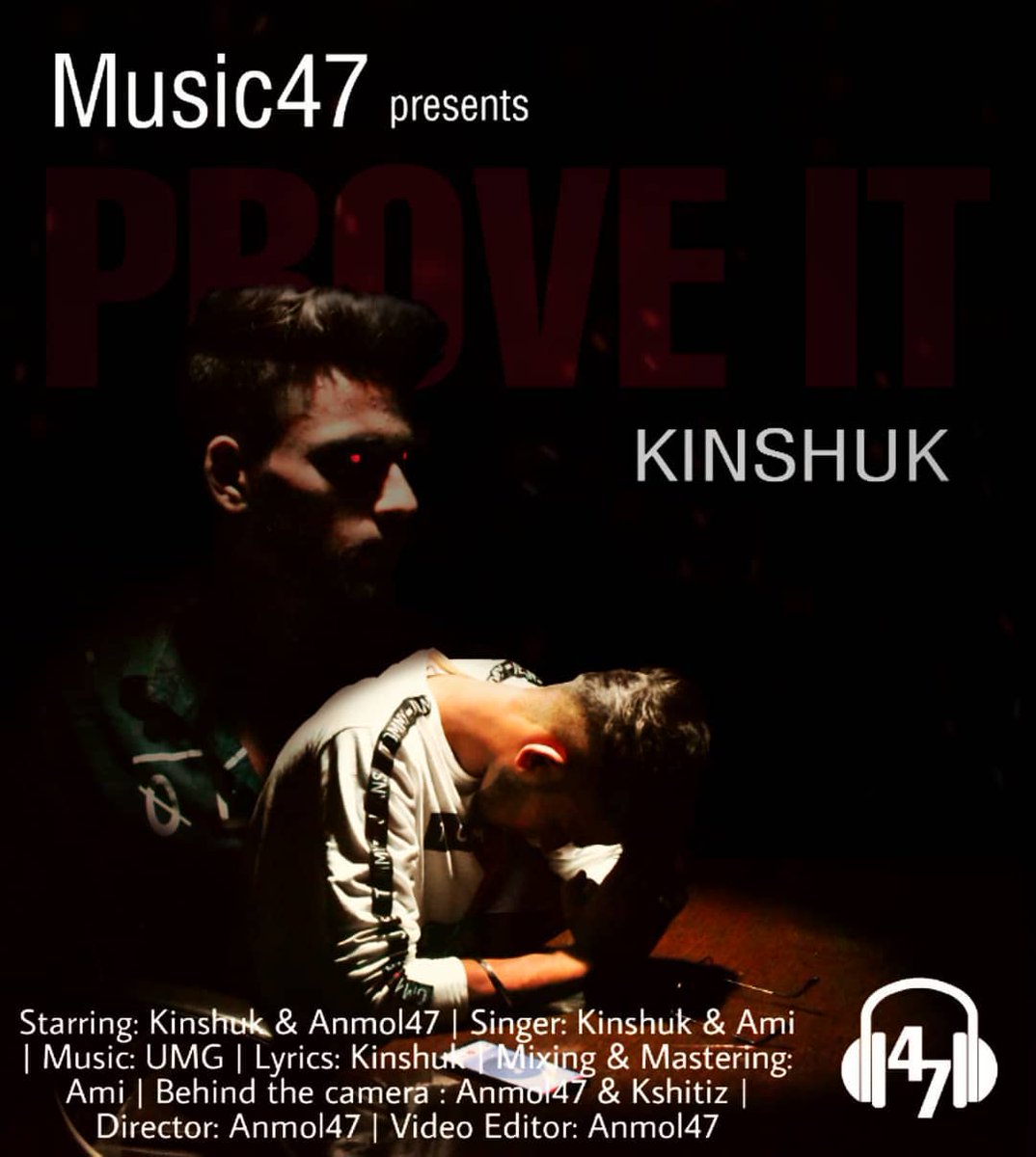 Music47Official's tweet photo. Kinshuk- Prove It
Its time To Prove Them
#hiphop #music #record_label #Bollywood #rapper #prove_it #music47 https://t.co/O9mdaJksJw