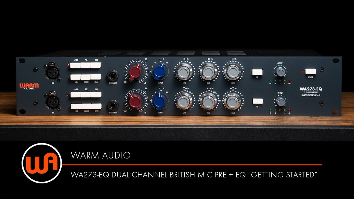 WarmAudio's tweet photo. WA273-EQ Dual Channel British Mic Pre + EQ by Warm Audio. MSRP $ 1499 USD | 1649 € INC VAT
Watch video here: https://t.co/9Jjt8PyxmR
#warmaudio #teamwarm #wa273eq #micpre https://t.co/iK8tZqPmBc