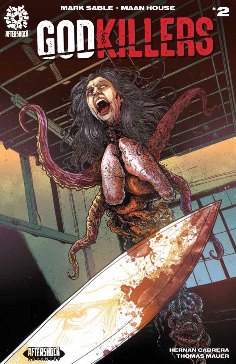 marksable's tweet photo. GODKILLERS ISSUE 2 by @MaanHouse @cabrera @thomasmauer @jerhuan @nickfil & @ColakMirko (and me:) is out March 35th. Here's a free preview from
@monkeys_robots: https://t.co/agjrTMXtst https://t.co/nC867N4C0I
