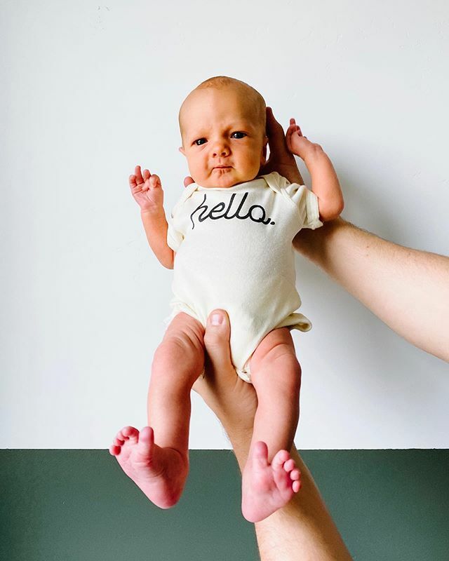 Just popping in from the Baby Bubble™ — what’d we miss? Jk jk. #woodyframe🤍