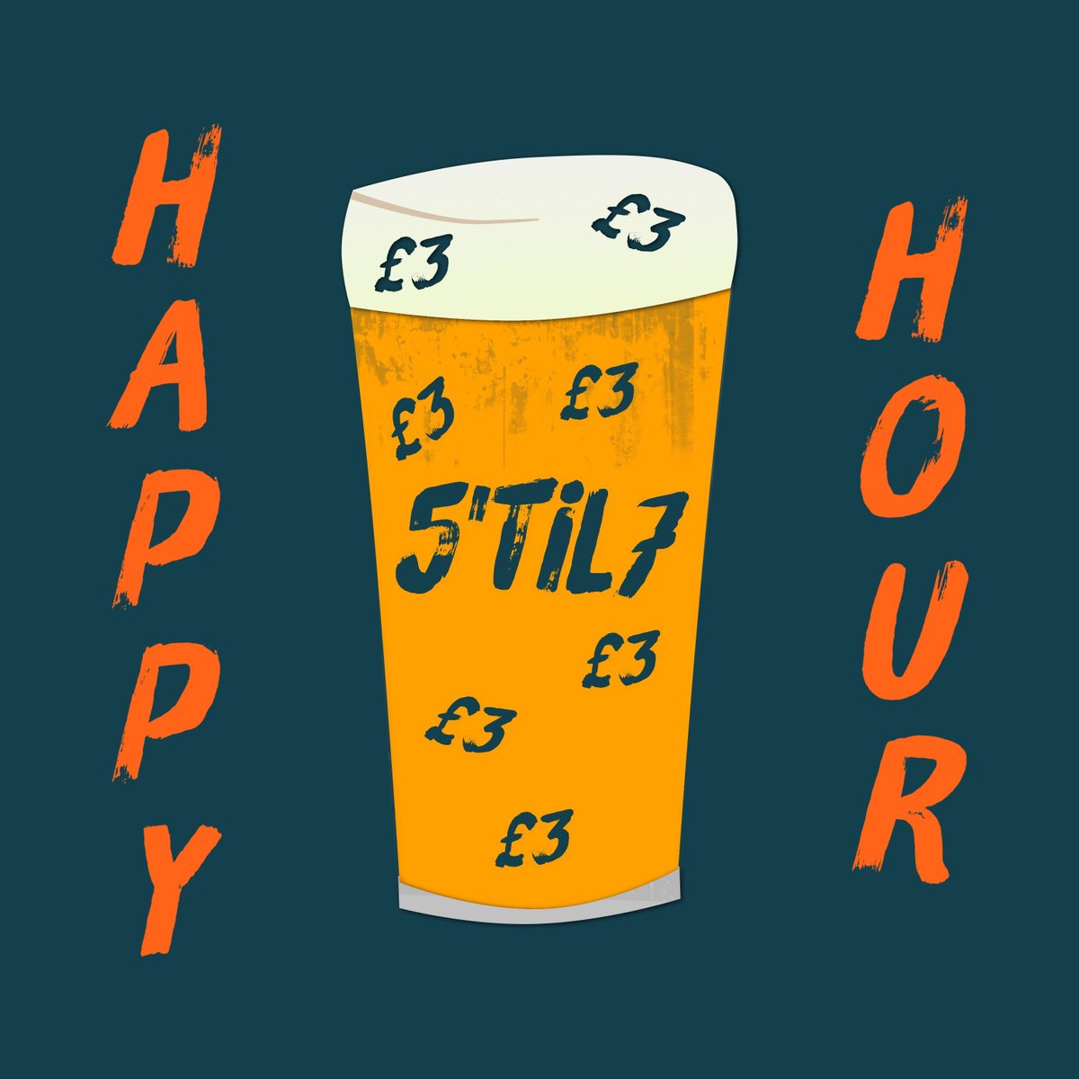 Friday 👏 night 👏 Happy 👏 Hour! 👏
House beers £3 and house wines £3.50 from five til seven PM! 
#oxford #oxfordshire #happyhour #localpub #pub
