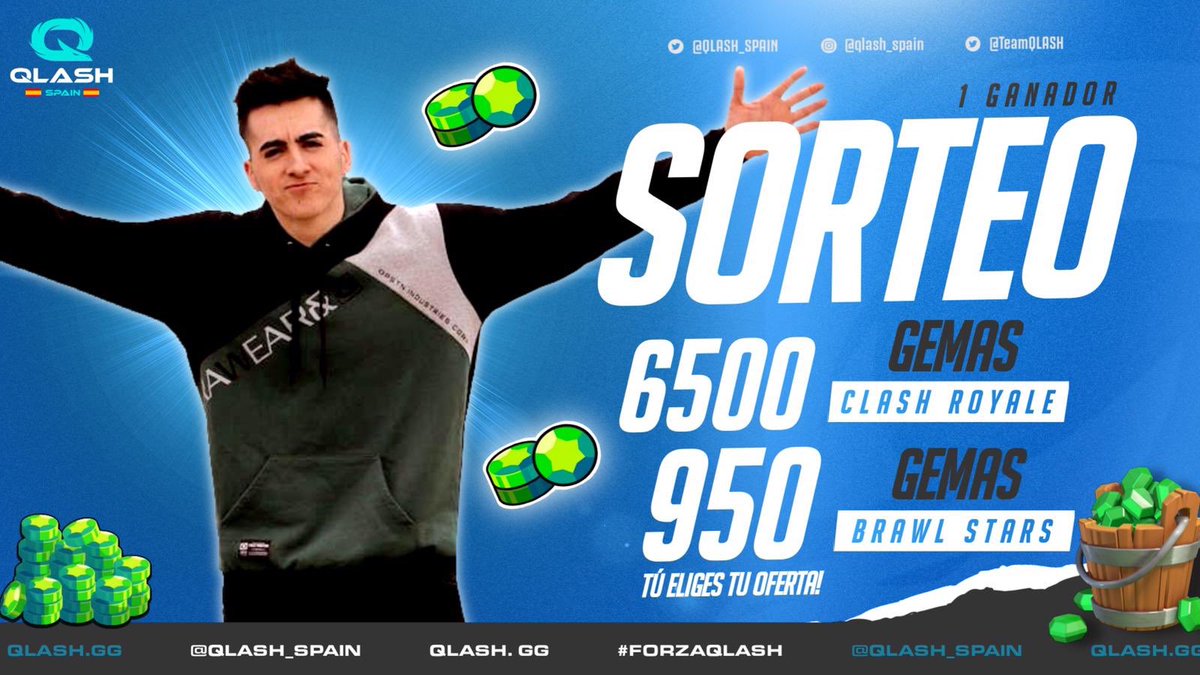 GuilleVGX's tweet photo. #SORTEO

¿Quieres 950💎 de #BrawlStars o 6.500💎 de #ClashRoyale?

REQUISITOS:
- Seguir a @TeamQLASH
- Seguir a @GuilleVGX
- Seguir a @QLASHForge
- Seguir a @QLASH_Spain
- RT🔁 y MG❤ a este tweet.
- Menciona 3 amigos.

El ganador será anunciado el 20/3/20. ¡MUCHA SUERTE! https://t.co/47BVCkqYWW