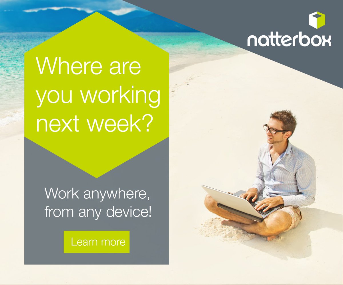 Natterbox's tweet photo. Where are you working next week? #WorkRemotely, from any device on Natterbox #Freedom. Learn more: https://t.co/N9vr9XgWo3

#WorkingFromHome #WorkRemotely #Natterbox https://t.co/2khzemdgIT