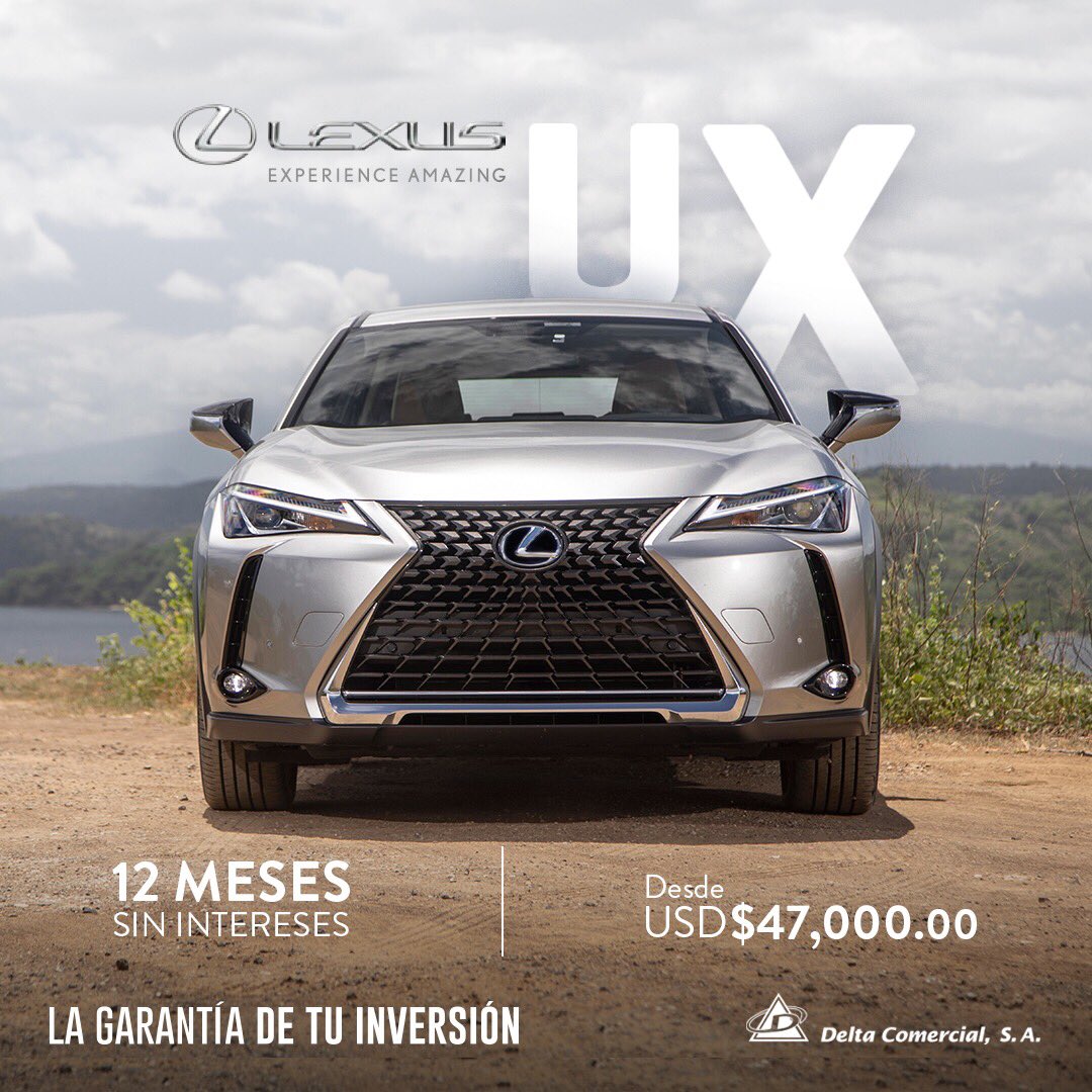 Lexus_rd's tweet image. La garantía de tu inversión a 12 meses sin intereses. ¡Experimenta lo increíble con la #LexusUX! #LexusDominicana #ExperienceAmazing #LexusExperience