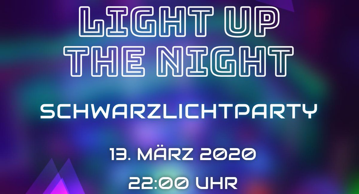 JuKuFa's tweet photo. Am 13. März erleuchten wir im Haus der Offiziere eure Nacht! Zu elektrisierenden Beats lassen wir eure Herzen im Schwarzlicht höher schlagen. Wir wollen euch alle strahlen sehen also kleidet euch passend .... Ab 22 Uhr geöffnet sind die Türen für alle tanzbegeisterten geöffnet! https://t.co/Xw8aAyn1Vw
