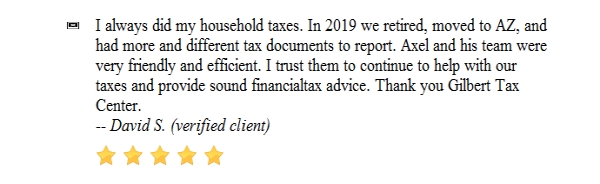 GilbertTaxes's tweet photo. It's always nice to get 5-star reviews from our clients. Thank you again for the kind words. Our #tax and #accounting team are here to deliver nothing but the best service to our clients. You can view this review at: https://t.co/MLukWL58oH https://t.co/GUFxcMIF7q