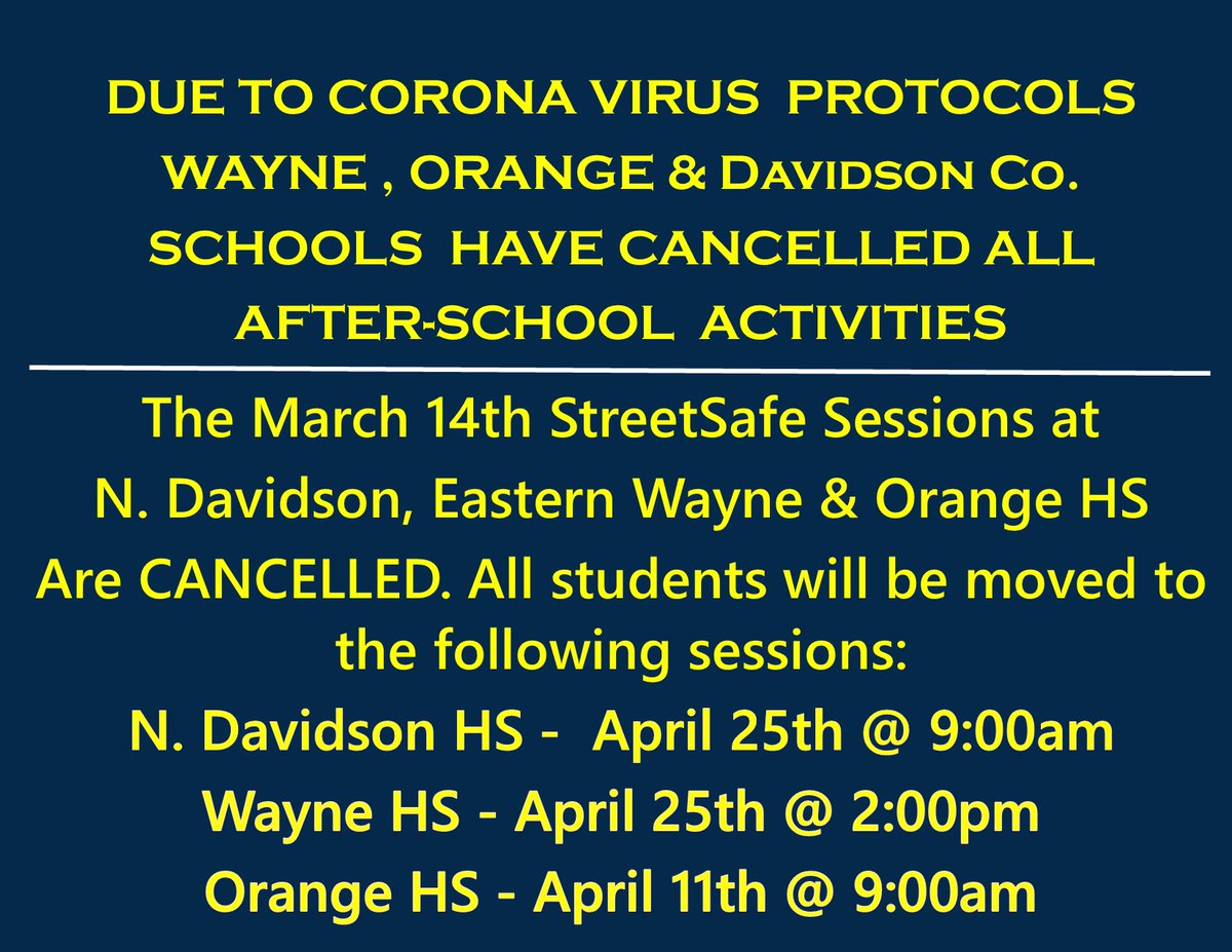 PLEASE NOTE: All other sessions as of this posting are taking place as scheduled. Check back for updates.