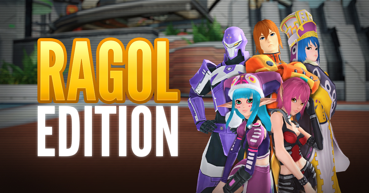 play_pso2's tweet image. Celebrate the Phantasy Star Online legacy with the Ragol Edition! This pack includes Ragol Memories, which can be exchanged for classic PSO outfits, Mag devices, accessories, and more! Visit pso2.com/news/announcem… for more information!