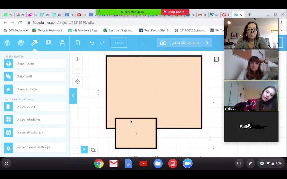 Spanish 1 students are designing ideal homes for imaginary clients in their @zoom_us breakout rooms. Next week they will conference with an Argentinian architect dato get critiques on their designs.