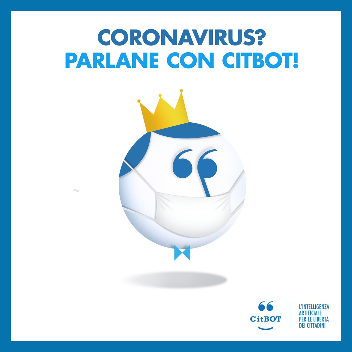 ass_coscioni's tweet photo. #Covid_19: per limitare la diffusione del #coronavirus, e aiutare chi si è perso tra le informazioni in queste ore, stiamo allenando #Citbot, l'intelligenza artificiale al servizio dei cittadini. 
➡ Mettilo alla prova! https://t.co/sV81mg4GzF https://t.co/JZGkNiBA4z